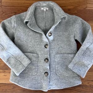 Madewell Gray Wool-Blend Blazer